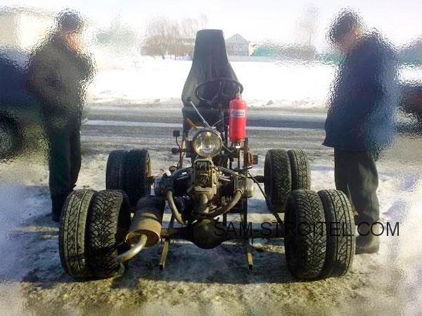 Самоделка с полным приводом 4х4 и двигателем Урал (фото + описание) Самоделка с полным приводом 4х4 и двигателем Урал (фото + описание)