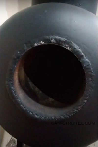 Печь из газовых баллонов с дополнительным теплообменником
