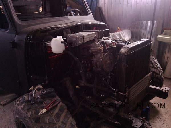 Авто самоделка пикап ГАЗ-69 с двигателем 2.3 D турбо (50 фото) Авто самоделка пикап ГАЗ-69 с двигателем 2.3 D турбо (50 фото)