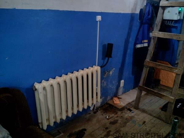Обогреватель из чугунной батареи Обогреватель из чугунной батареи