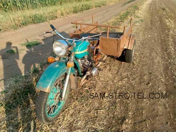 Сделал грузовой трицикл из мотоцикла Урал (фото и описание) Сделал грузовой трицикл из мотоцикла Урал (фото и описание)